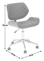 Habitat Sorel Faux Leather Office Chair - Black & Brown | PU leather chair