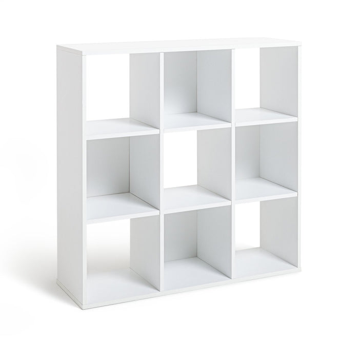 Habitat Squares 9 Cube Storage Unit - White | White Cube Shelf Storage Organizer