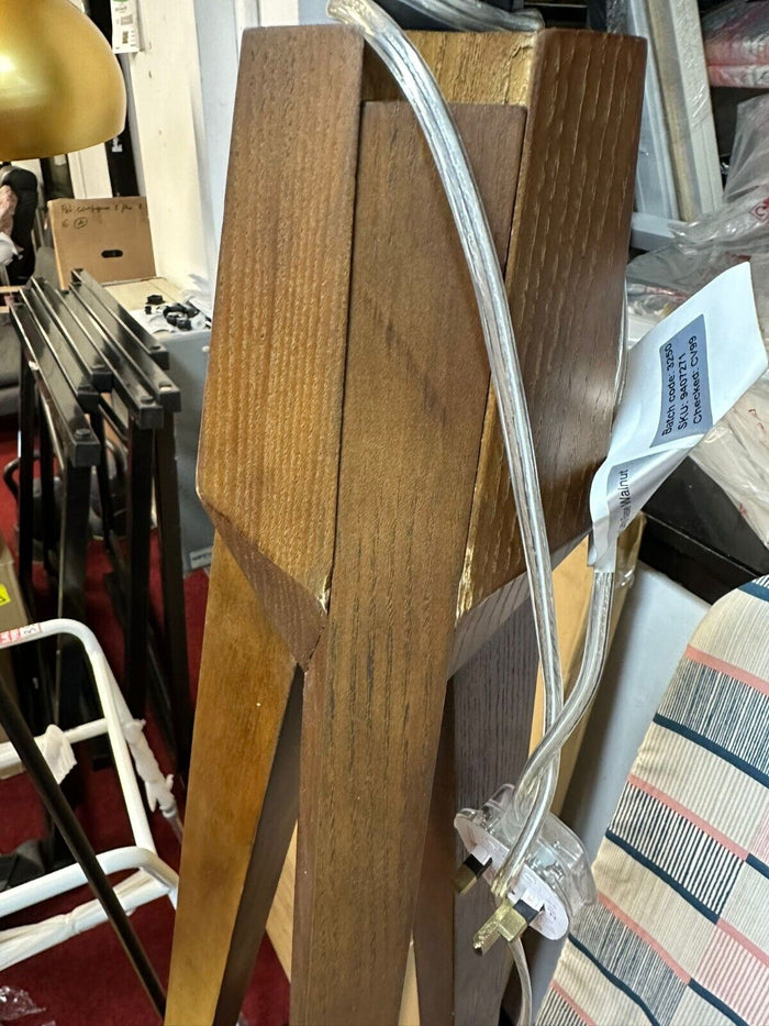 Habitat Tripod Floor Lamp Base - Walnut Stain (S)