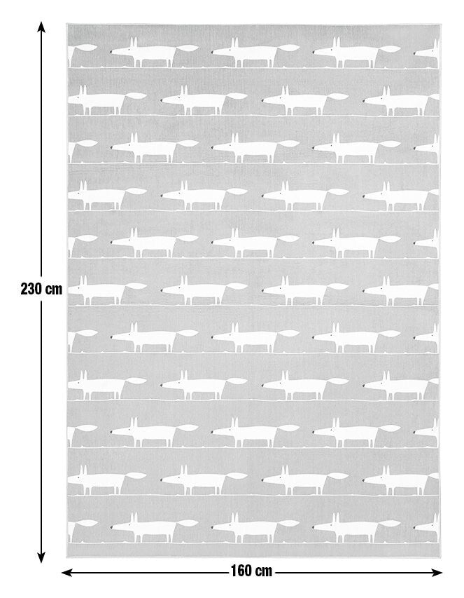 Habitat x Scion Mr Fox Printed Rug - 160 x 230cm - Green