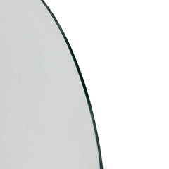 Half Frame Radius Bath Screen - Silver