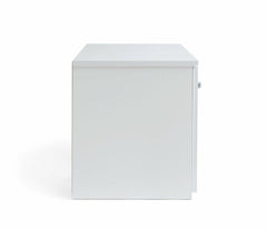 Hayward 2 Door Small TV Unit White Gloss | Modern TV Stand Storage Cabinet