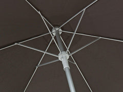 Home 2m Water Repellent Garden Parasol - Black | Outdoor Patio Umbrella