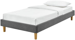 Home Arthur Platform Double Bed Frame - Dark Grey | Modern bed frame