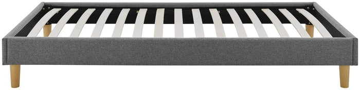 Home Arthur Platform Double Bed Frame - Dark Grey | Modern bed frame
