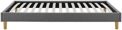 Home Arthur Platform Double Bed Frame - Dark Grey | Modern bed frame