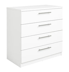 Home Brisbane 4 Drawer Chest White | Stylish Furniture for Bedroom Living Room