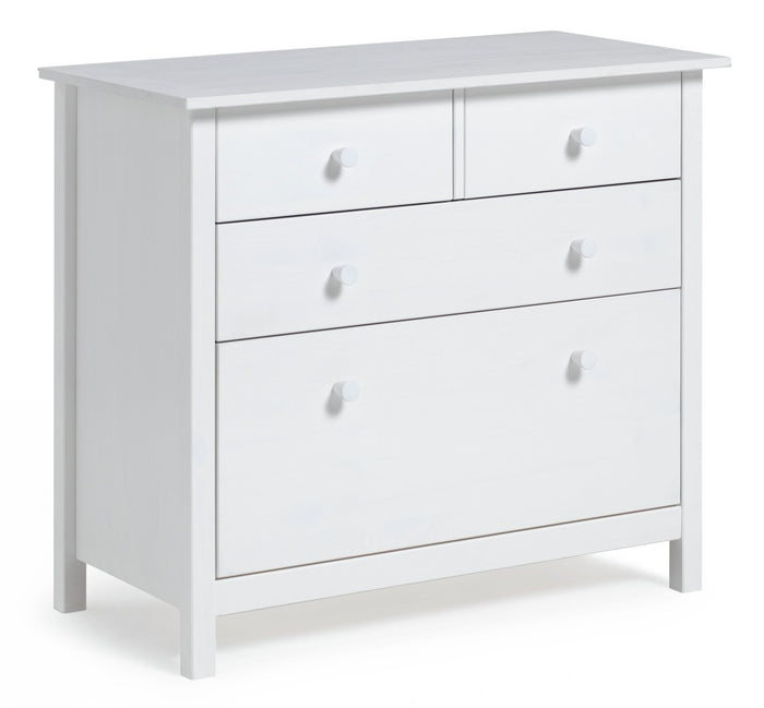 Home Kids Scandinavia 4 Chest of Drawers - White | White Kids Dresser