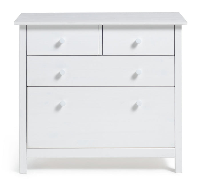 Home Kids Scandinavia 4 Chest of Drawers - White | White Kids Dresser