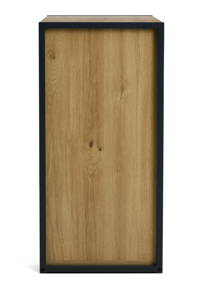 Home Loft Living Shoe Storage Cabinet - Oak | Loft style shoe organizer