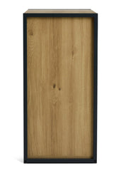 Home Loft Living Shoe Storage Cabinet - Oak | Loft style shoe organizer