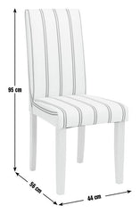 Home Pair of Faux Leather Dining Chair - Charcoal | Set of 2 modern chairs