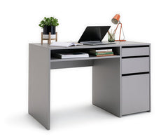 Home Pepper 2 Drawer Pedestal Office Desk - Grey