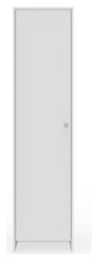 Home Seville 1 Door Wardrobe - White | White Bedroom Storage Single Door Unit