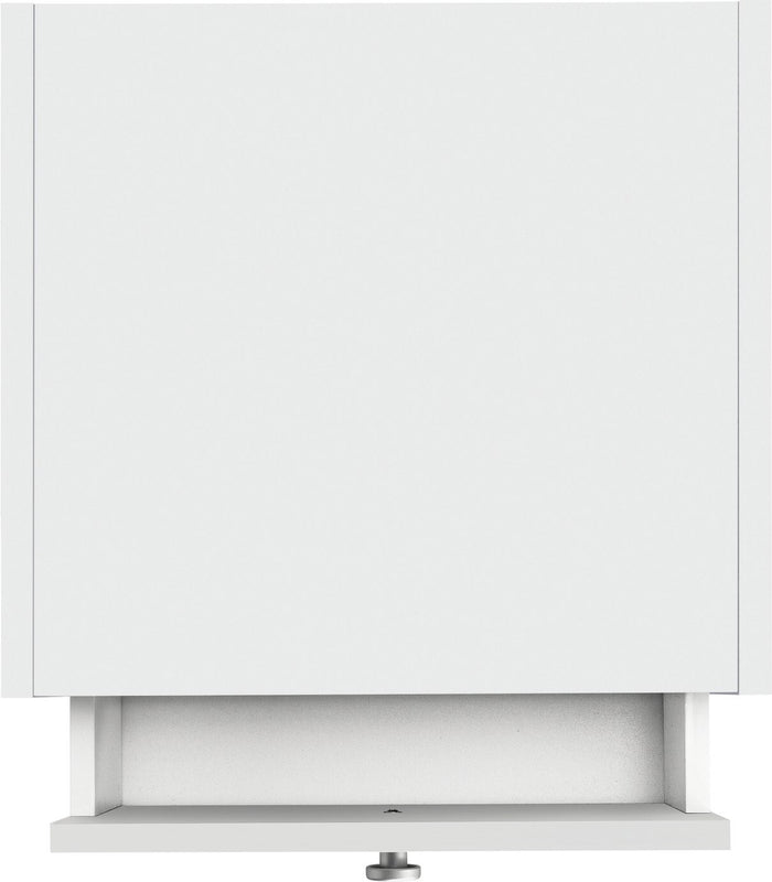 Home Seville 1 Drawer Bedside Table - White | Nightstand Storage for Bedroom Use