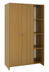 Home Seville 2 Door Open Shelf Wardrobe - Oak Effect | Wardrobe with shelving
