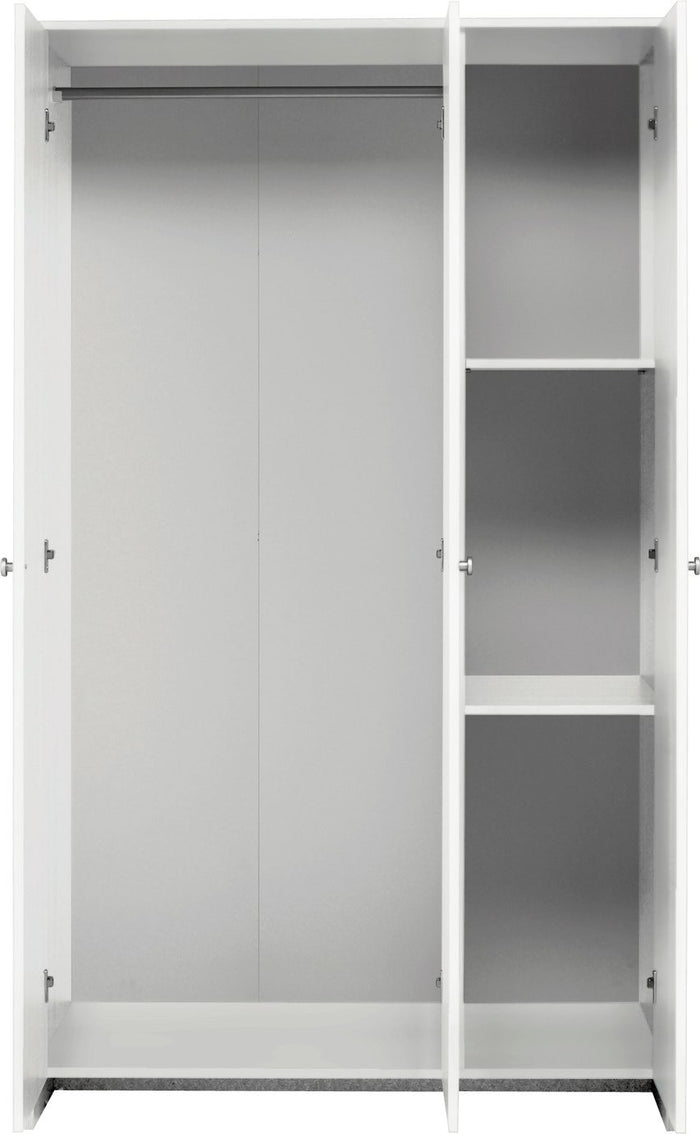 Home Seville 3 Door Wardrobe - White ( B Grade )
