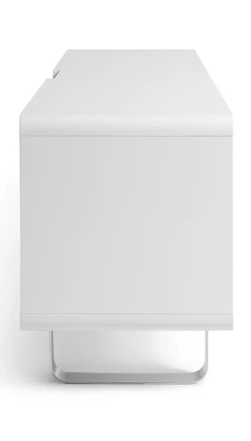 Home Sleigh 2 Door 1 Drawer TV Unit - White Gloss ( B Grade )
