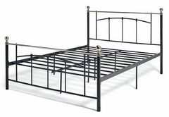 Home Yani Kingsize Metal Bed Frame Black | Sturdy Durable Mattress Support Base