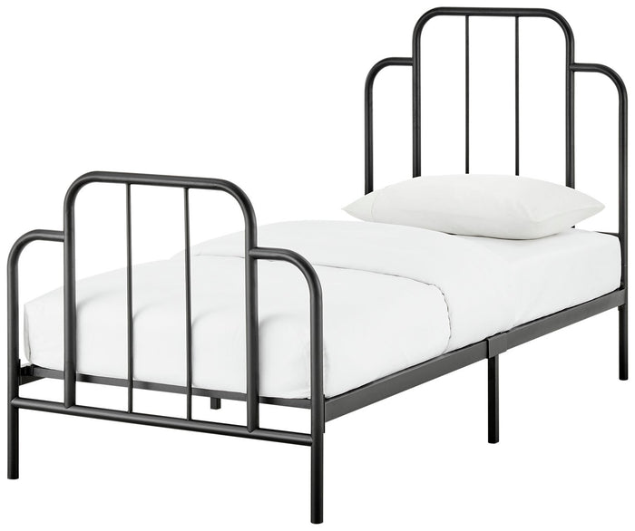 Habitat Jacques Single Metal Bed Frame Black | Sturdy Durable Bedframe Bedroom