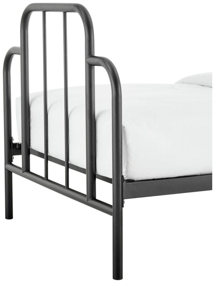 Habitat Jacques Single Metal Bed Frame Black | Sturdy Durable Bedframe Bedroom