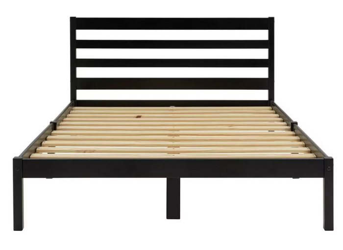Kaycie Double Wooden Bed Frame - Black ( B Grade 38311 - 38312 )
