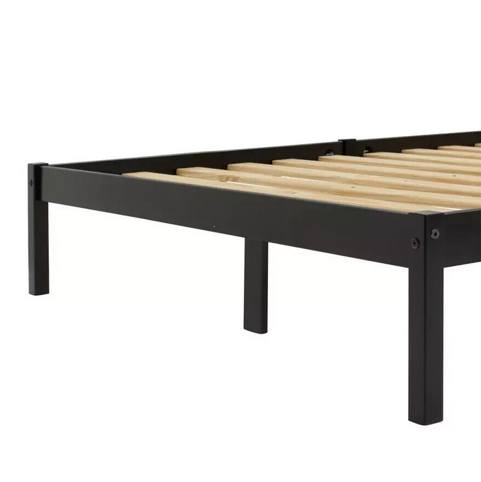 Kaycie Double Wooden Bed Frame - Black ( B Grade 38311 - 38312 )