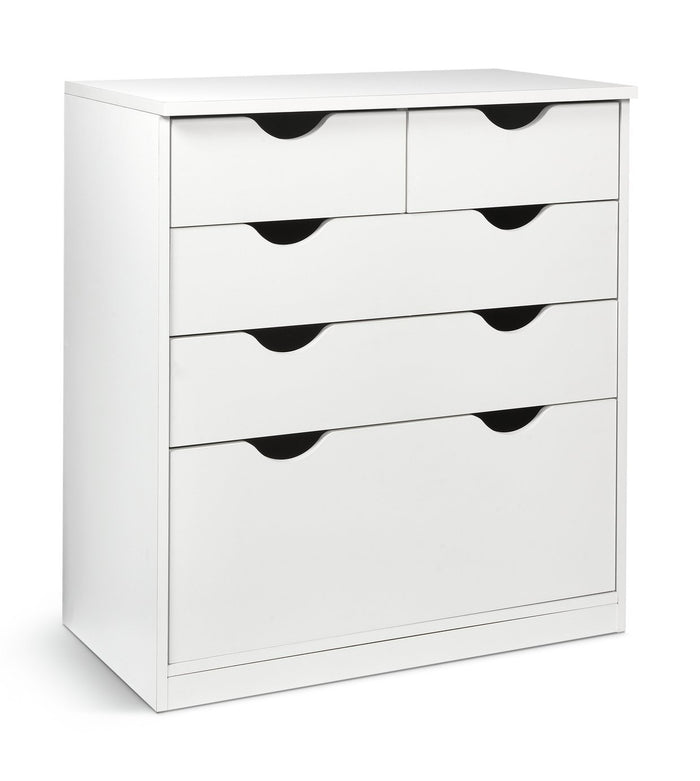 Kids Pagnell 5 Drawer Chest - White | White Chest of Drawers