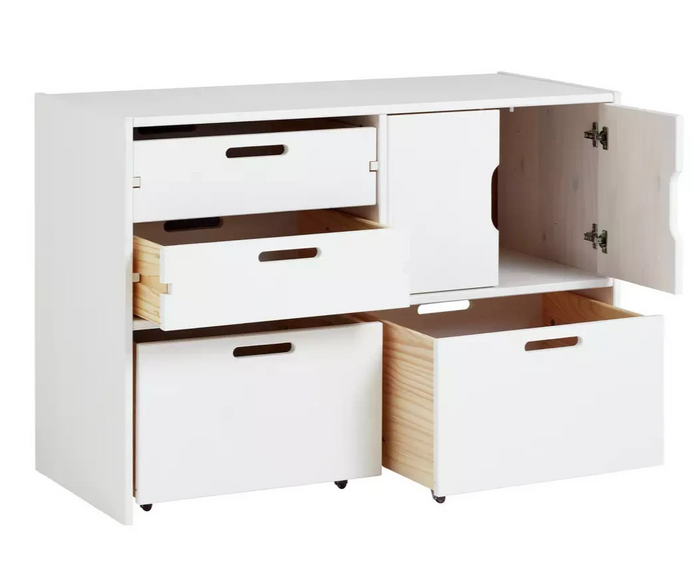Kids Rico Double Storage Unit - White ( B Grade )