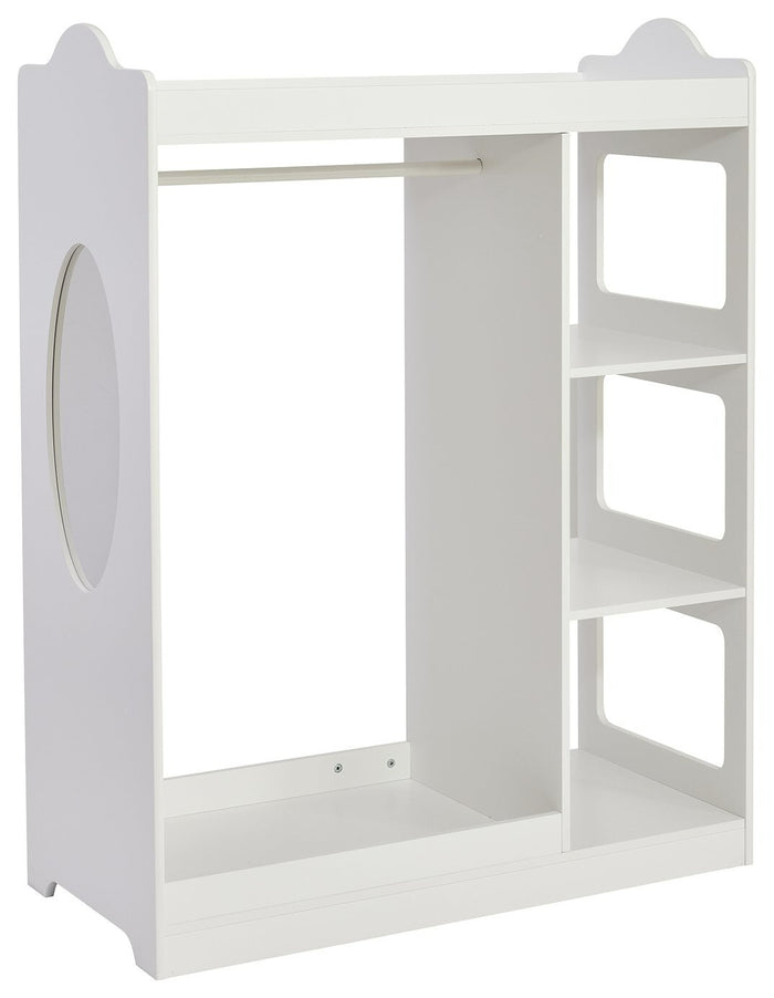 Liberty House Kids Dressing Rail with Mirror - White