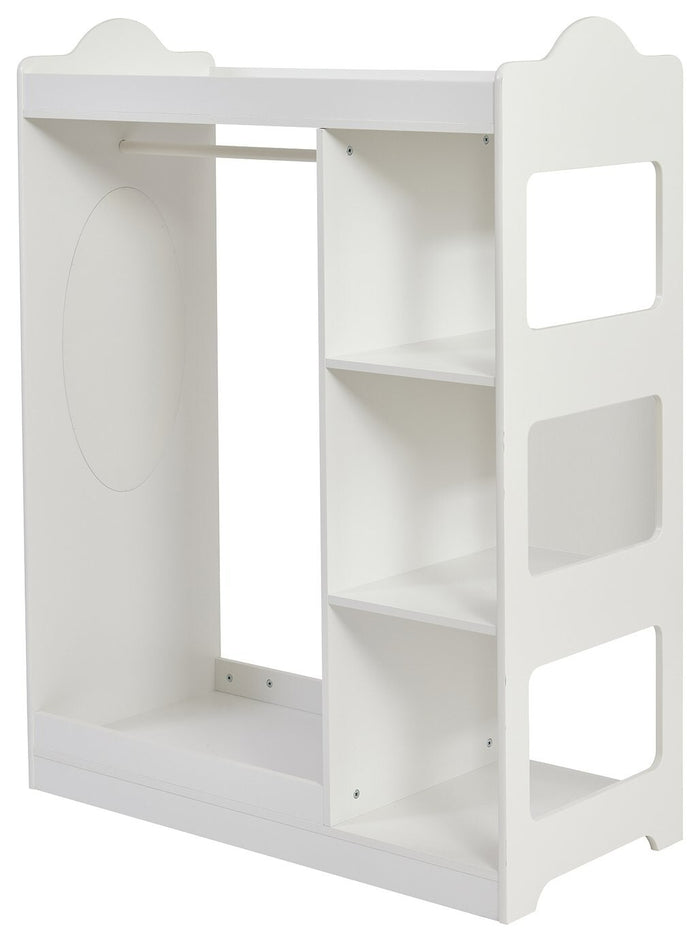 Liberty House Kids Dressing Rail with Mirror - White