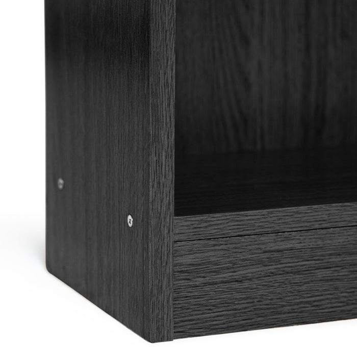 Maine Deep 6 Shelf Bookcase - Shelving Storage Unit Display Cabinet - Black