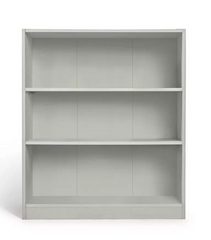Malibu Short Wood Effect Bookcase - Grey