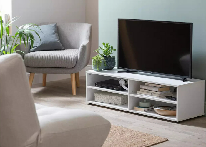 Malibu Wide TV Unit - White