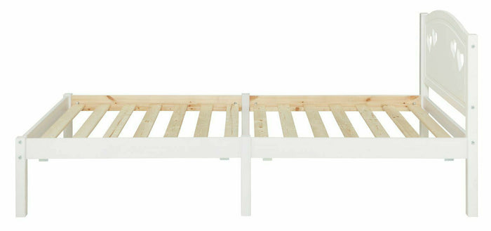 Mia Single Bed Frame - White | Bedroom Furniture for Kids or Guest Room Sleep