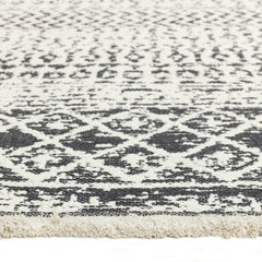 Moroccan Reversible Grey Flatweave Rug - 230x160cm