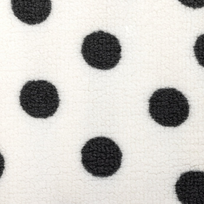 Multi Spot Black & White Cut Pile Rug - 230x160cm