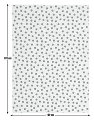 Multi Spot Black & White Cut Pile Rug - 230x160cm