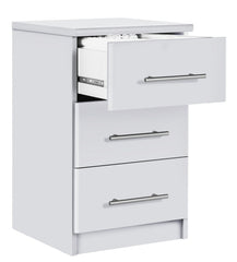 Normandy 3 Drawer Bedside Cabinet - White ( B Grade 36233 )