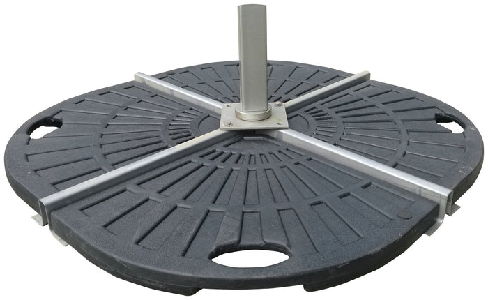 Plastic Quarter Parasol Base - Black