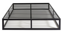 Platform Small Double Metal Bed Frame - Black