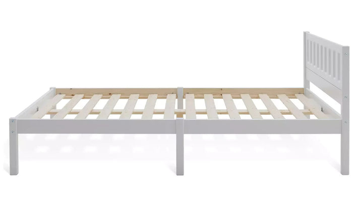 Ronnie Small Double Bed Frame - White