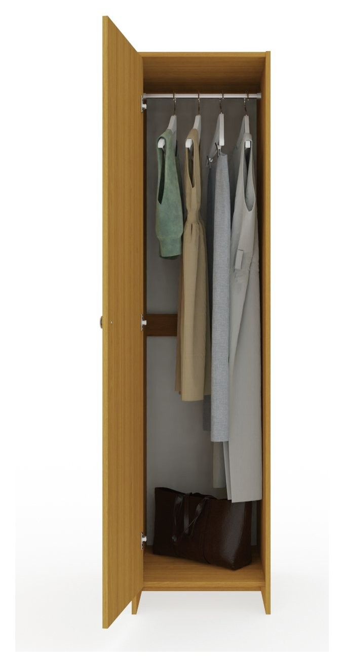 Seville 1 Door Wardrobe - Oak ( B Grade )