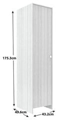 Seville 2 Piece 1 Door Wardrobe Set - Anthracite ( B Grade 40117 - 40120 )