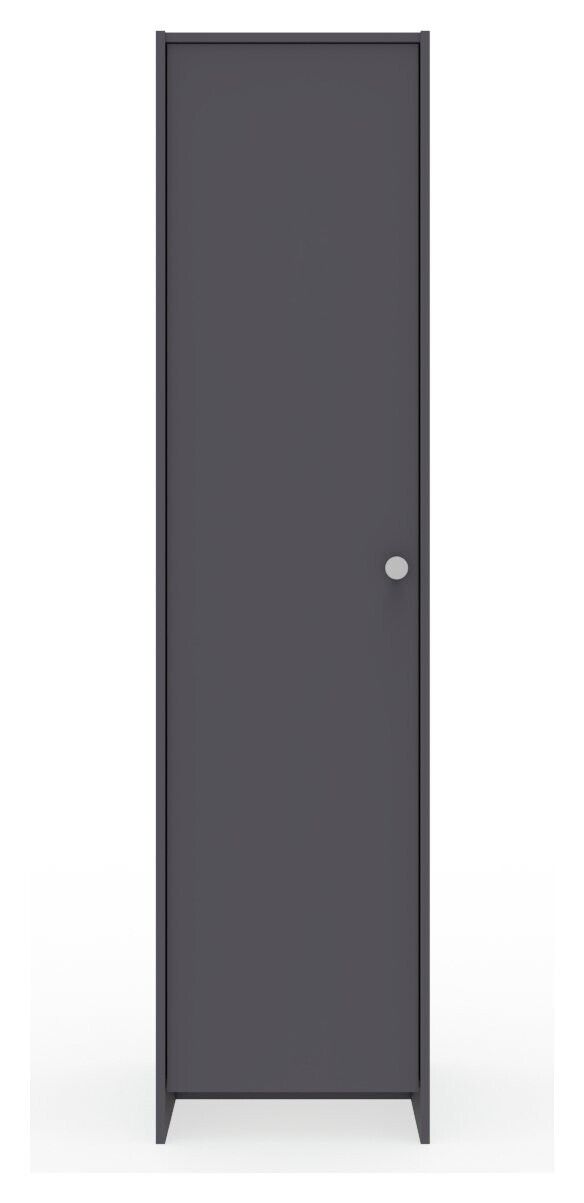 Seville 2 Piece 1 Door Wardrobe Set - Anthracite ( B Grade 40117 - 40120 )