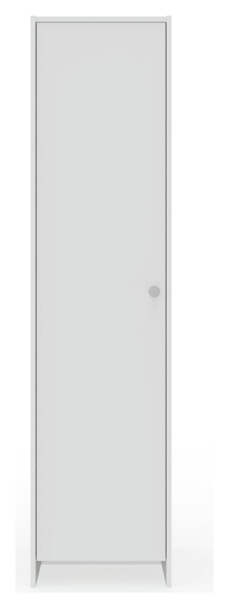 Seville 2 Piece 1 Door Wardrobe Set - White