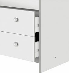 Seville 3 Drawer Chest - White | Bedroom Storage Unit for Clothes & Accessories