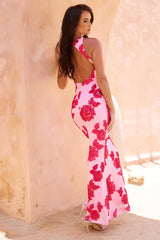 Siren Maxi Dress - Hot Pink