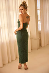 Starlit Baby Midi Dress - Forest Green