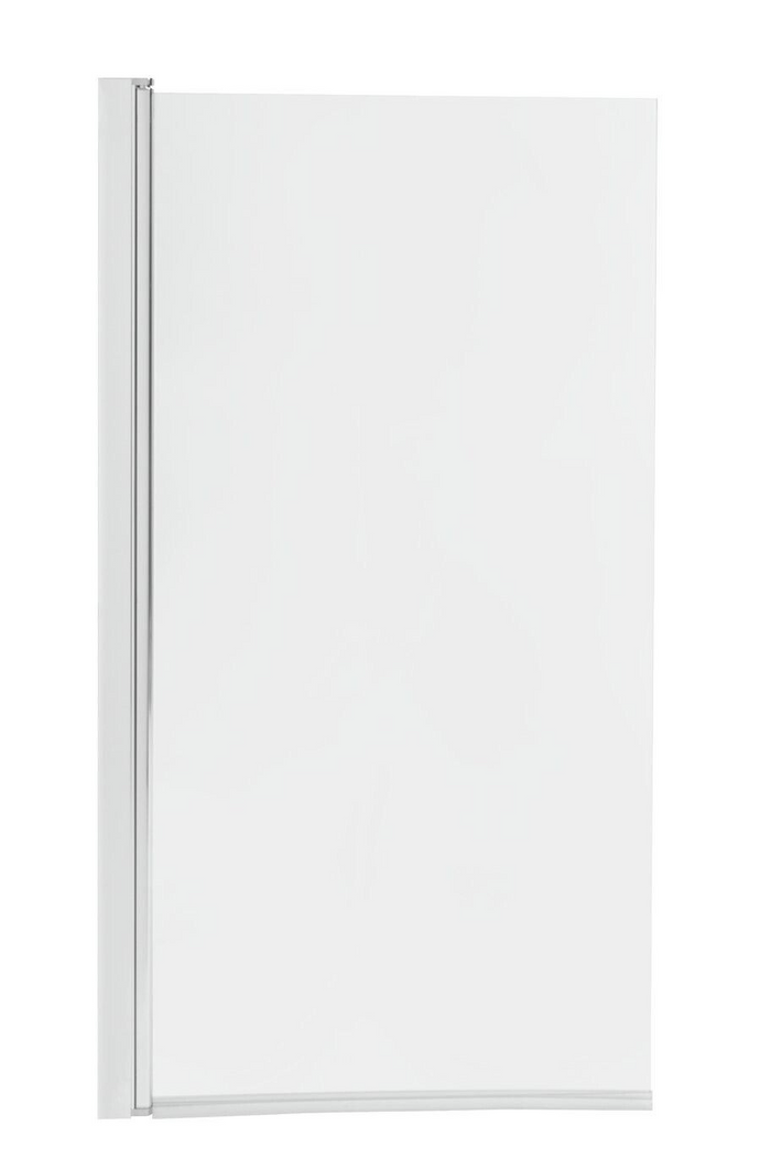 Straight Half Screen Bath Screen - Silver